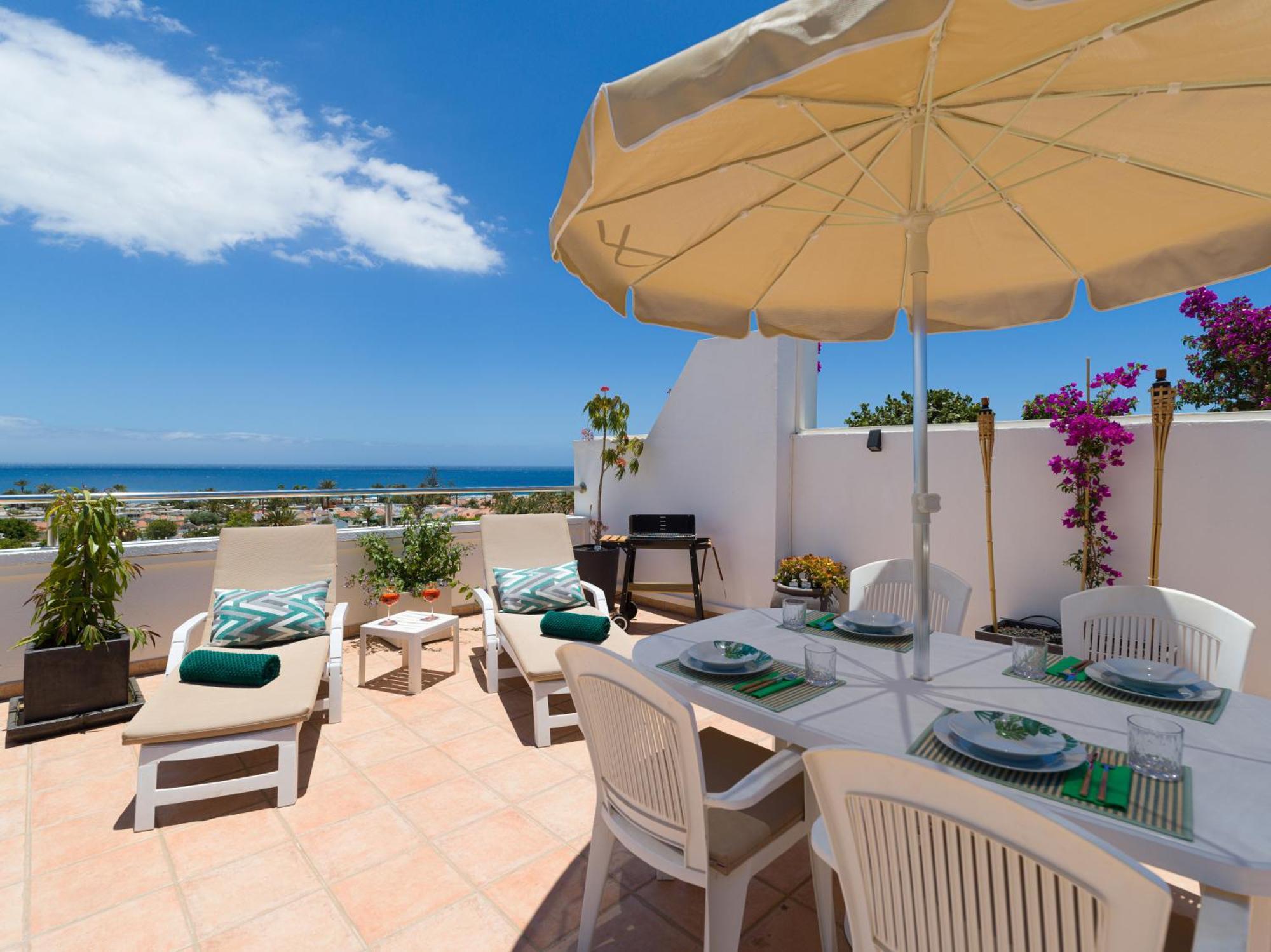 Casa Lex I Ocean & Sunrise Panorama I Steps From Dunes And Beach I Private 50 Sqm Terrace I Pool 마스팔로마스 외부 사진