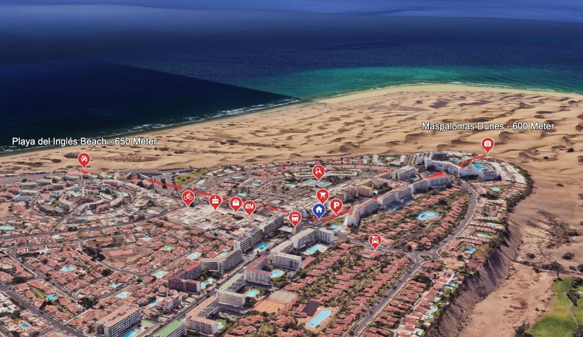 Casa Lex I Ocean & Sunrise Panorama I Steps From Dunes And Beach I Private 50 Sqm Terrace I Pool 마스팔로마스 외부 사진